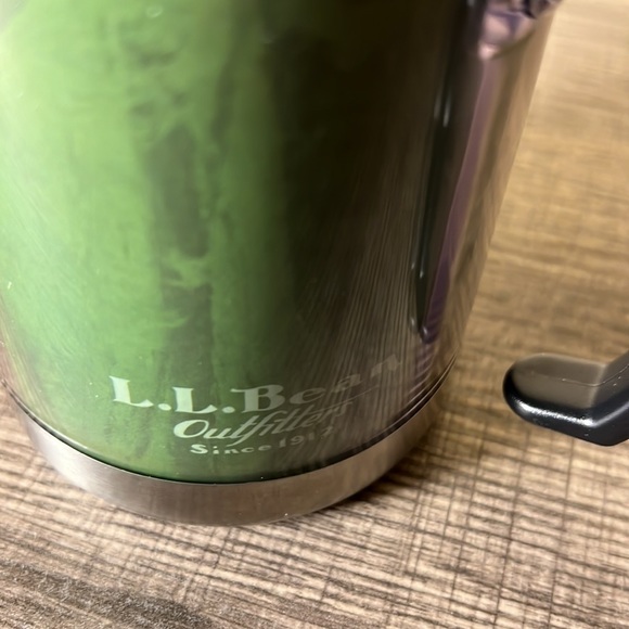 LL Bean Deer Stainless Steel Mug Green - Picture 2 of 5